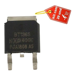 KIT COM 20 Transistor BT136S-600E TO-252