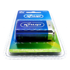 Kit 2 Baterias Recarregável 9 Volts Knup 9v 450mah Original - Leds Shop