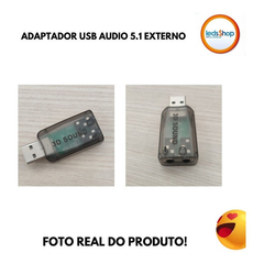 Placa Adaptador De Som Usb 5.1 Canais 3d Adaptador Áudio Pc na internet