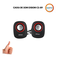 CAIXA DE SOM 2.0 PARA PC EXBOM CS-89 - loja online