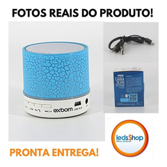 Imagem do CAIXA DE SOM BLUETOOTH COM ILUMINARIO DE LED RGB EVENTO E FESTA CRACKELADO EXBOM CS-A12BT