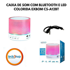 CAIXA DE SOM BLUETOOTH COM ILUMINARIO DE LED RGB EVENTO E FESTA CRACKELADO EXBOM CS-A12BT na internet