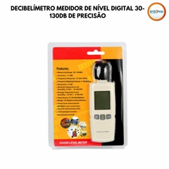 Decibelímetro medidor de nível digital 30-130dB de precisão - loja online