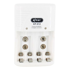 Carregador Bivolt Para Pilhas Recarregável Aa Aaa 9v Kp-512