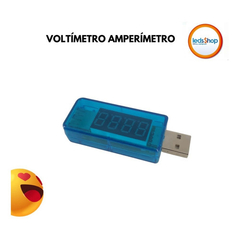 Voltímetro E Amperímetro Usb Digital, Testador De Voltagem - comprar online