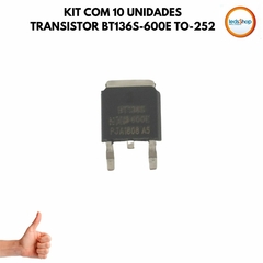 KIT COM 10 Transistor BT136S-600E TO-252 - comprar online