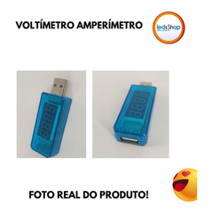 Voltímetro E Amperímetro Usb Digital, Testador De Voltagem - Leds Shop