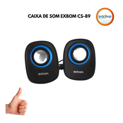 CAIXA DE SOM 2.0 PARA PC EXBOM CS-89 - comprar online