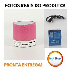 CAIXA DE SOM BLUETOOTH COM ILUMINARIO DE LED RGB EVENTO E FESTA CRACKELADO EXBOM CS-A12BT - Leds Shop