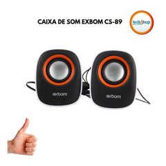 CAIXA DE SOM 2.0 PARA PC EXBOM CS-89