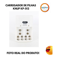 Carregador Bivolt Para Pilhas Recarregável Aa Aaa 9v Kp-512 na internet