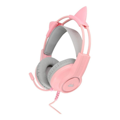 Fone de ouvido over-ear gamer Knup KP-GA04 com luz LED