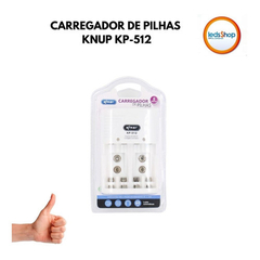 Carregador Bivolt Para Pilhas Recarregável Aa Aaa 9v Kp-512 - comprar online