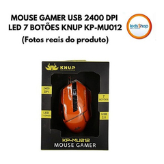 MOUSE GAMER USB LED PARA COMPUTADOR PC NOTEBOOK - MARCA: KNUP REF: KP-MU012 - Leds Shop