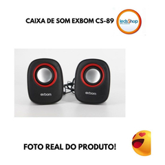 CAIXA DE SOM 2.0 PARA PC EXBOM CS-89