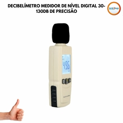 Decibelímetro medidor de nível digital 30-130dB de precisão - comprar online