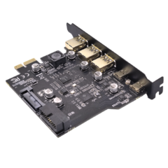 Adaptador PCI Express Hub USB 3.0 Tipo C | PCI-E USB 3.2 Gen1 | Controlador Riser Cards