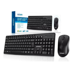 Teclado e Mouse Sem Fio 2.4ghz Multimidia Abnt2 slim - comprar online