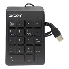 TECLADO USB NUMERICO EXBOM BK-N30