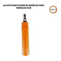 Alicate Inserção De Fêmea Rj45 Punch Down 314b Laranja