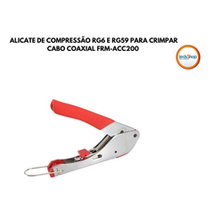 Alicate Crimpar Compressão Rg59 Rg6 Coaxial Antena - Leds Shop