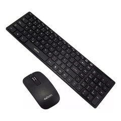 Teclado e Mouse Sem Fio 2.4ghz Multimidia Abnt2 slim