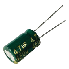 Capacitor Eletrolítico 4,7uf X 450v - 105 Graus kit 50 peças - comprar online