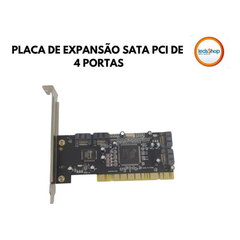 Placa Pci Controladora Raid 4 Portas - Leds Shop