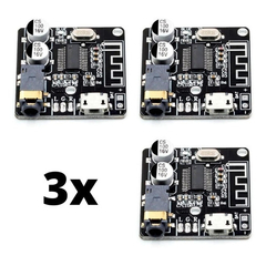 3x Mini Modulo Placa Receptor Bluetooth 5.0 Áudio Mp3