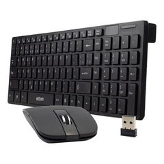 Teclado e Mouse Sem Fio 2.4ghz Multimidia Abnt2 slim - comprar online