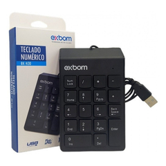 TECLADO USB NUMERICO EXBOM BK-N30 - Leds Shop