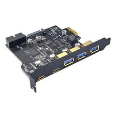 Adaptador PCI Express Hub USB 3.0 Tipo C | PCI-E USB 3.2 Gen1 | Controlador Riser Cards na internet