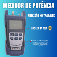 Kit Fibra Óptica Clivador Caneta Laser Localiziador De Falha - Leds Shop