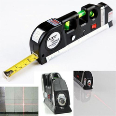 Nível A Laser 3 Linhas E Trena Régua Nivelador Profissional3 - Leds Shop