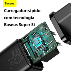 Baseus Carregador De Parede Rápido Tipo C Super Si Qc 20w