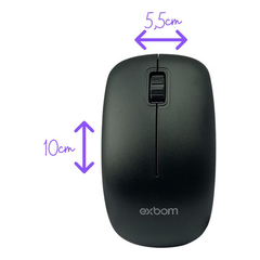 Mouse Óptico Wireless Sem Fio Usb 2.4ghz 3200dpi - loja online