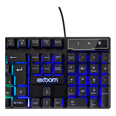 Experiência Gamer Elevada: Teclado Semimecânico Multimídia RGB ABNT2 Exbom BK-151C - Padrão Brasileiro - comprar online