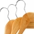 Imagem do Kit 5 Cabides Madeira Marfim com Presilhas - Globalmix GH314