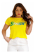 Camiseta Baby Look Feminina Do Brasil Malha Ultra Leve Top na internet