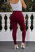 Calça Legging Montaria Suplex - Bordô - Emaús Moda Básica