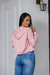 Jaqueta Corta Vento Feminina Cropped - Rosa - loja online