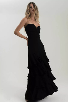 Vestido Longo Ingrid Preto - comprar online