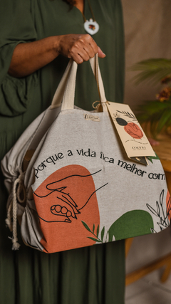 Ecobag de Linho Cru Silkada - Greta Caue