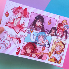 Print Madoka Magica A4 e A5