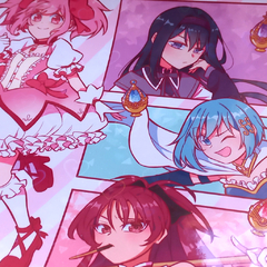 Print Madoka Magica A4 e A5 na internet