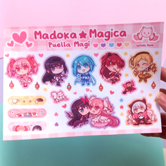 Cartela de adesivos - Madoka Magica - comprar online