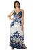 VESTIDO LONGO FLORAL BARRADO BLUE - Modisch - Loja Virtual de Moda Feminina