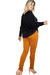 LEGGING SKINNY FIT CREPE CÁMEL - loja online