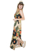 VESTIDO LONGO FLORAL MILITAR