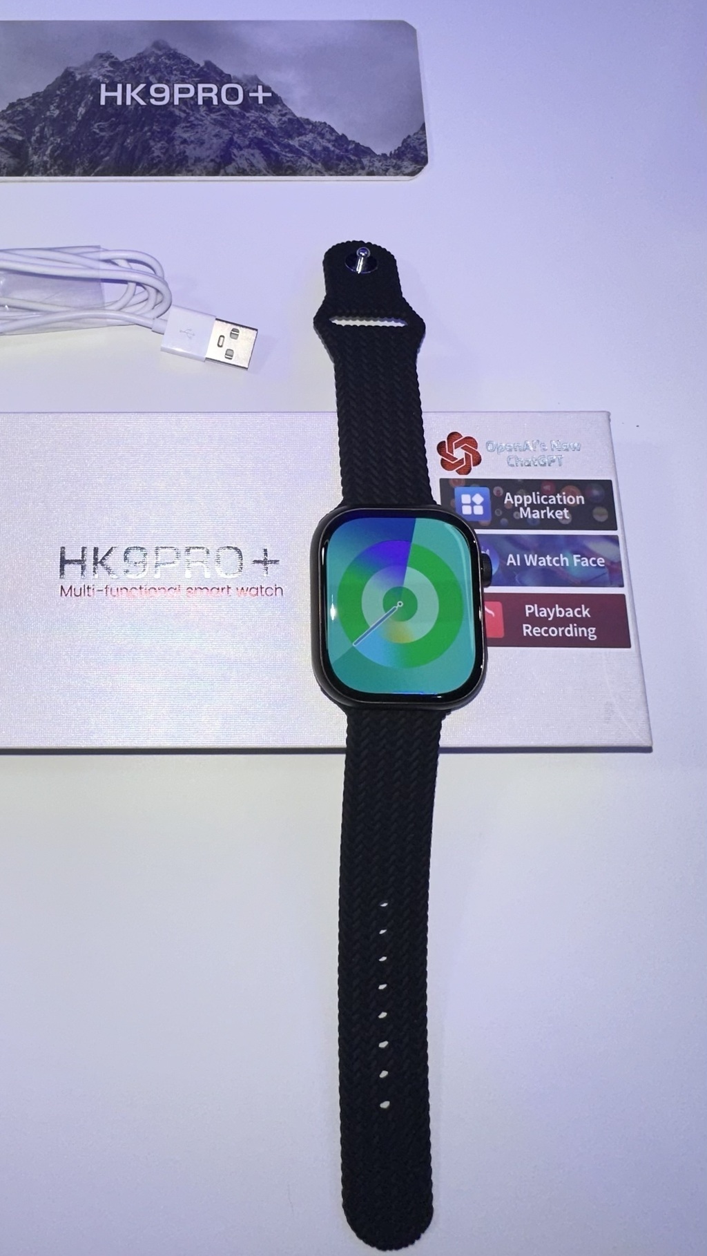 Smartwatch HK9 Ultra 2 Amoled 2 GB Memoria Negro